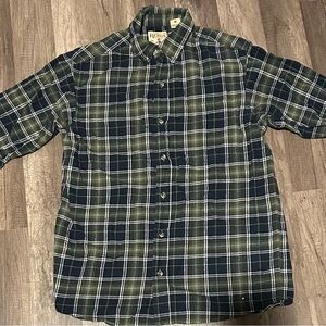 RedHead Men's Green and Blue Plaid Shirt